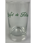 New Cafe de Flore Paris France Restaurant Small Glass Water Juice Long D... - £70.48 GBP