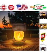 Vintage Solar Lanterns with Flickering Flames - 2 Pack for Outdoor Elegance - $590.63 MXN