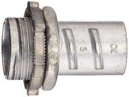 Halex 20440 1/2&quot; Screw-In Connector Flexible Conduit, Zinc 051411204402 - £0.30 GBP