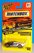 Matchbox Mid 1990s #62 SuperFast Oldsmobile Aerotech Purple &amp; White Gold Wheels - £3.14 GBP