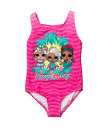 LOL Surprise Dolls Vacay All Day One Piece Youth Swimsuit Pink - £16.46 GBP
