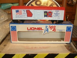 Lionel O Guage Spirit Of 76 GEORGIA BOX CAR 6-7604 BOXED - £19.95 GBP