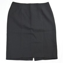 LOFT 8 Black Stretch Ponte-Like Zip Womens Pencil Skirt - £11.73 GBP