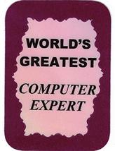 Greatest Computer Expert 3&quot; x 4&quot; Refrigerator Magnet IT Tech Programmer Games - £3.58 GBP