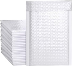 12 Padded Shipping Bubble Bags White Poly Mail Envelopes Postal Packagin... - £7.14 GBP