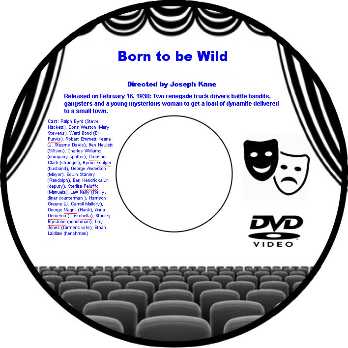 Born to be Wild 1938 DVD Movie Adventure Ralph Byrd Doris Weston Ward Bond Rober