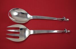 Blossom by Ramirez Mexican Sterling Silver Salad Serving Set 2pc 8 ozt. 10&quot; - $444.51