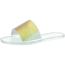 Jessica Simpson Women Slide Sandals Kassime US 9M Clear Rainbow - £16.42 GBP