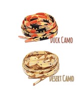 Camo Print Flat Laces / Duck Camo Flat Laces /Desert Camo For Air aJ Jor... - $1,036.45 MXN