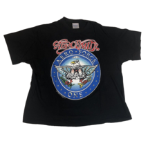 Vintage Aerosmith 1989 Aero Force One Pump Black Brockum T-Shirt Size XL - £77.61 GBP