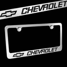 Brand New 1PCS Chevrolet Chrome Plated Brass License Plate Frame Officially Lice - $30.00