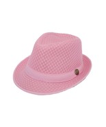 Light Pink - L/XL Light Weight Mesh Fedora hat Soft Classic Trilby COOL ... - $29.99