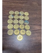 Vintage Arcade Tokens Eagle/No Cash Value Tokens (21) Pieces Misc Lot - $16.49 CAD