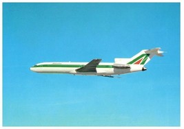Alitalia Boeing 727 200 Airplane in Flight Postcard - £5.81 GBP