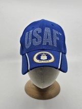 U.S. United States USAF Air Force Eagle Logo Royal Blue Hat Ball Cap Lic... - £16.01 GBP