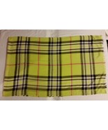 3 QUANTITY BUNDLE LOT YELLOW BLUE, PINK GREEN, PINK BLACK PLAID SCARVES ... - €32,88 EUR