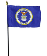 Air Force (Seal) - 4"X6" Stick Flag - $5.04 CAD Air Force (Seal) - 4"X6" Stick Flag - $5.04 CAD