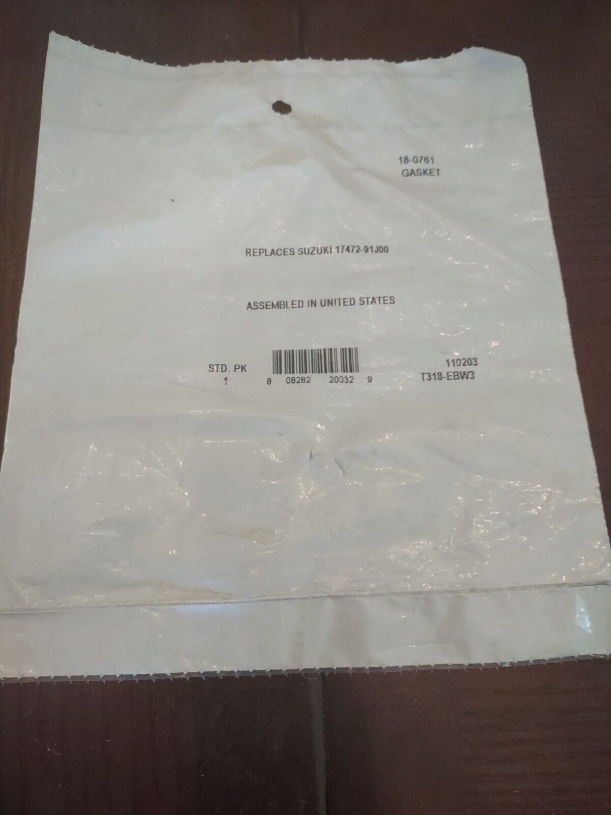 Gasket 18-0761 Replaces Suzuki 17472-91J00 - $18.69
