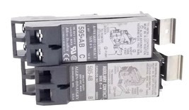 LOT OF 2 ALLEN BRADLEY 595-AB AUXILIARY CONTACTS SER. B &amp; C, 595AB - $20.95