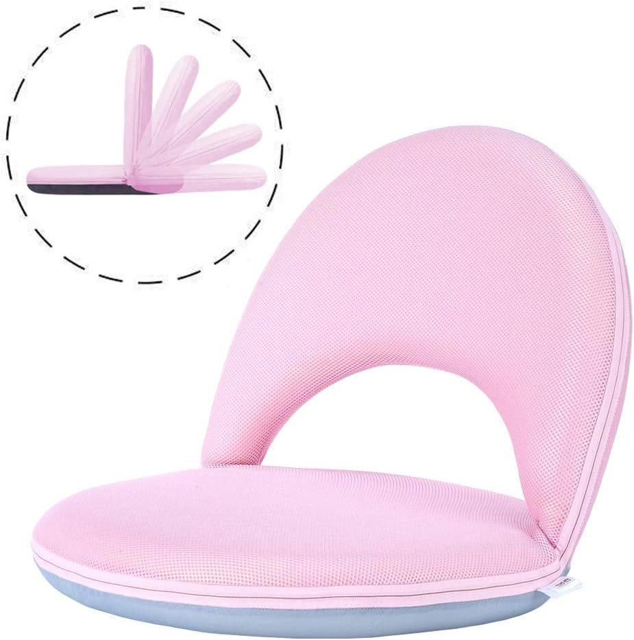 Floor Cushion Floor Cushion Folding Padded Gaming Chair Adjustable 5-Pos... - $86.98