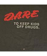 VTG DARE Anti Drug Black Shirt Raised Red Graphics 90s Mens XL Single St... - $60.81 CAD