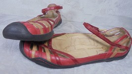 J-41 Adventure On Sandals Womens 41 US 9M Mary Jane Fisherman Sandals Red Shoes - £13.20 GBP