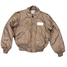 USAF CWU-45/P Cold Weather Flyer&#39;s Jacket Large Desert Tan Flight Bomber... - $1,824.23 MXN