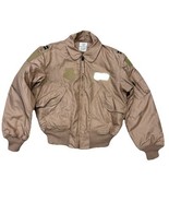 USAF CWU-45/P Cold Weather Flyer&#39;s Jacket Large Desert Tan Flight Bomber... - $1,824.23 MXN