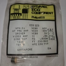 ECG123 AF pre amplifier driver / Video Amplifier transistor NTE123 SALE - $5.03