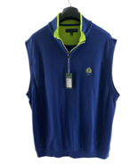 Fairway &amp; Greene F&amp;G Tech 1/4 Zip Golf Vest Mens XL Blue Signature NWT C... - $100.84 CAD