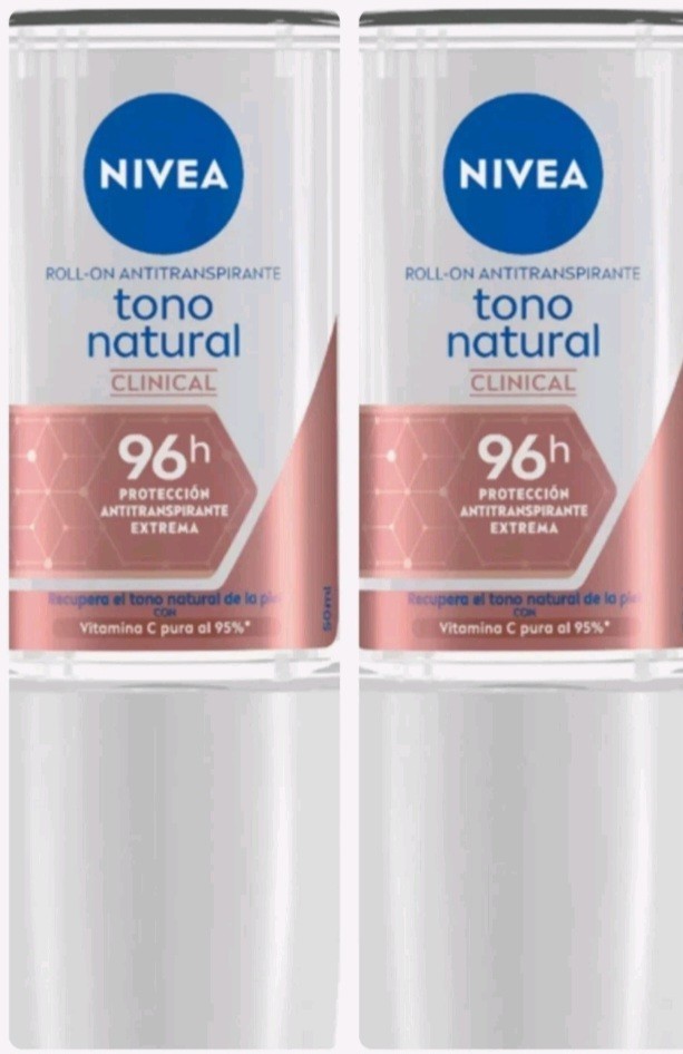 2X NIVEA TONO NATURAL ANTIPERSPIRANT ( ANTITRANSPIRANTE )- 2  ROLL ON OF... - $25.73