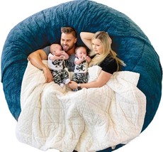 4Ft Giant Fur Bean Bag Chair Cover, Ultra Soft Bean Bag Bed For Adults (No - $51.99