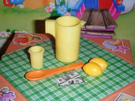 Barbie Lemonade Pitcher Lot Great for Lemonade Stand Play Food Accessori... - £10.10 GBP
