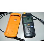 Fluke 51 II Thermocouple Thermometer Meter CLEAN WITH PROBE 1a - $217.45 CAD