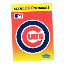 1991 Fleer #NNO Team Logo Stickers Baseball Collection Chicago Cubs - £1.56 GBP