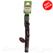 KONG Rope Dog Collar, Small 11&quot;-14&quot; - Maroon - £11.33 GBP