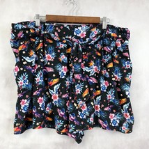 Terra &amp; Sky Womens Pull On Shorts Size 2X 20W-22W Flowy Stretch Tropical... - $13.49