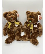 Set of 2 TY Beanie Babies 2002 ITALY AND BRAZIL FIFA World Cup Bears Cha... - £14.32 GBP