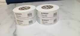New, LOT OF 4 ROLLS =  Presco TFW White Roll Flagging, 1-3/16&quot; x 300ft - $16.10