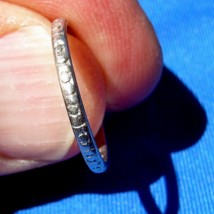 Deco Vintage 14k Gold Wedding Band Gatsby era Antique Anniversary Ring Size 6.25 - $1,515.25