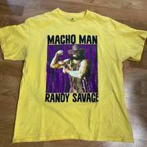 Macho Man - Randy Savage - Yellow - Adult Size large WWE - Mens T shirt - £11.86 GBP
