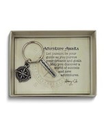 Adventure Awaits Silver-tone Compass Key Ring in Message Box - $55.10 CAD