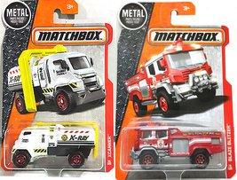 Matchbox Fire Truck Blaze Blitzer #76 &amp; Emergency Response Xcanner # 45 ... - $26.94