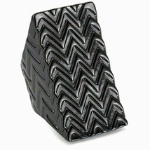 New NOS House of Harlow 1960 Gunmetal Grey tire track ring abstract brutal 7 - $24.74