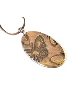 Swirl Pattern Polymer Clay Butterfly pendant Necklace casual Fashion Jew... - £18.11 GBP
