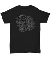 Diesel Engine Duramax Blueprint shirt  - Unisex Tee - £19.03 GBP+