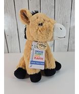 Eco Pals Donkey Plush St Louis Zoo Recycled Grey Stuffed Animal Toy 8in - $8.31