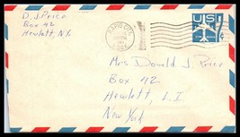 1961 US Air Mail Cover - Rapid City, South Dakota to Hewlett, New York B8 - £2.29 GBP