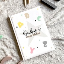 Baby&#39;s First Words Diary, Baby Words Tracker, Luxury Baby Memory Book, T... - £27.09 GBP
