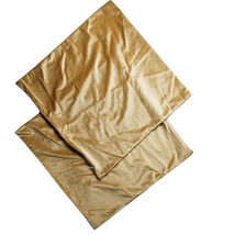 2 Miulee Tan Velvet Throw Pillow Covers 18x18 New Soft - £7.95 GBP